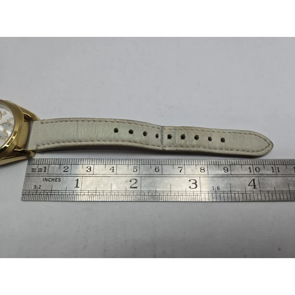 Coach Teagan Mini 32mm Gold Tone Multifunction Day Date Quartz Watch New Battery